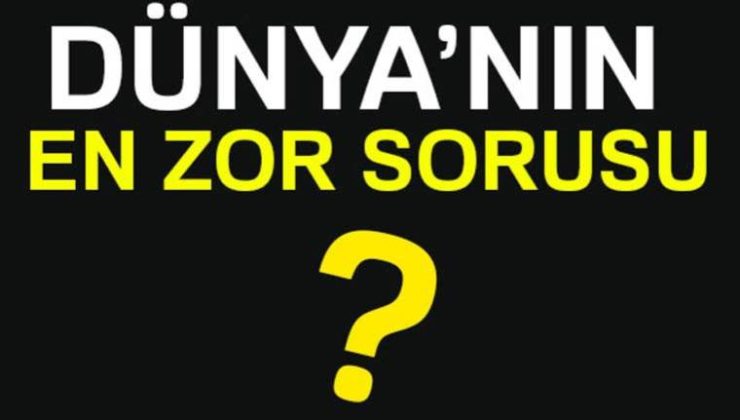 Bu soruları yanıtlamak imkansız! Dünyanın en zor sorusu nedir?