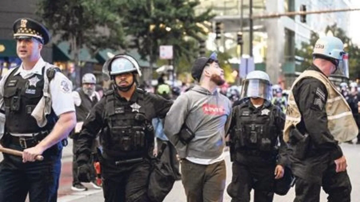 Chicago’da Gazze protestosuna polisten sert müdahale