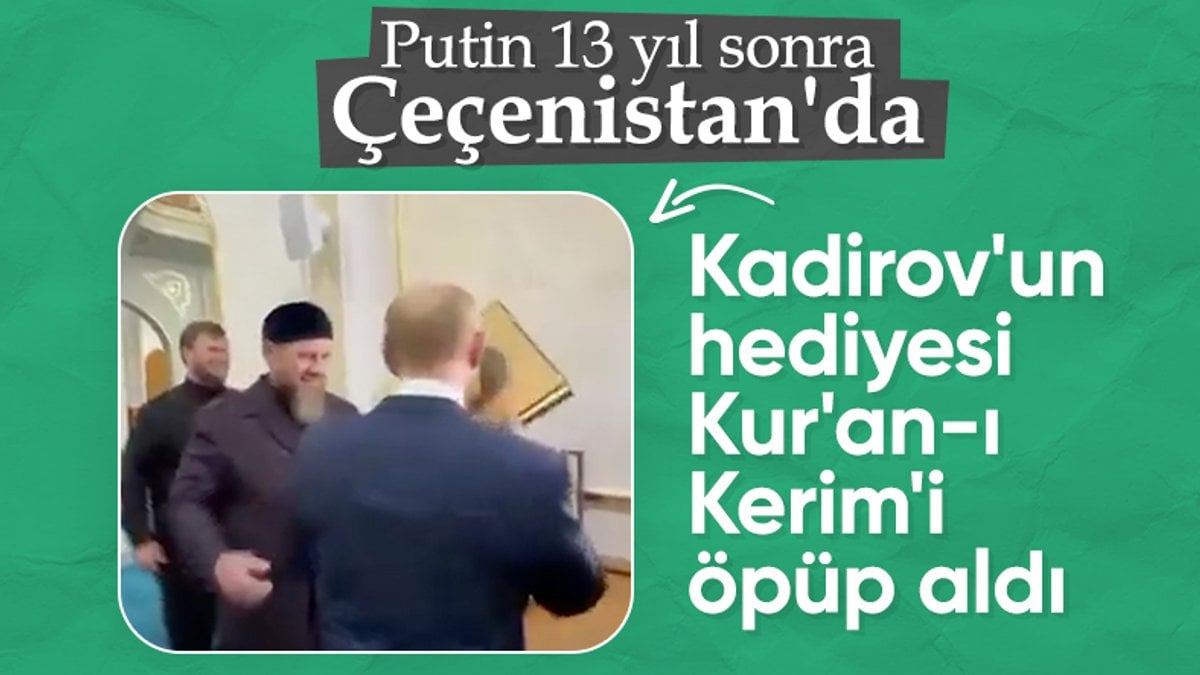 Putin, kendisine hediye edilen Kur’an-ı Kerim’i öptü