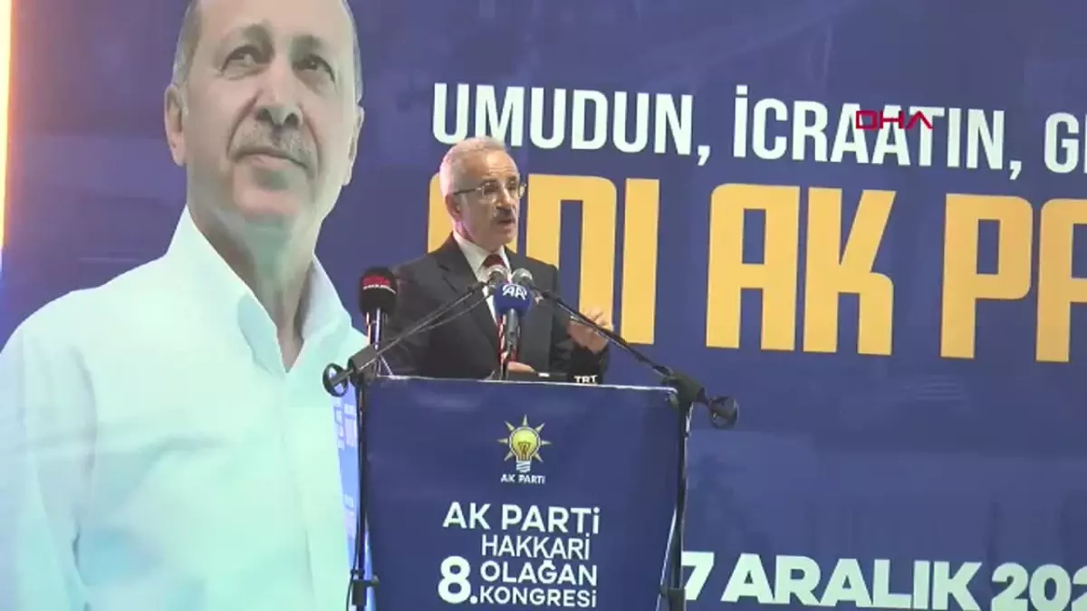 Bakan Uraloğlu, Hakkari 8’inci Olağan İl Kongresi’nde konuştu (HABER EKLENDİ)